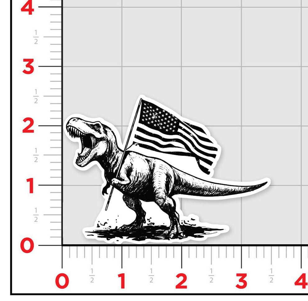 American T-Rex Sticker